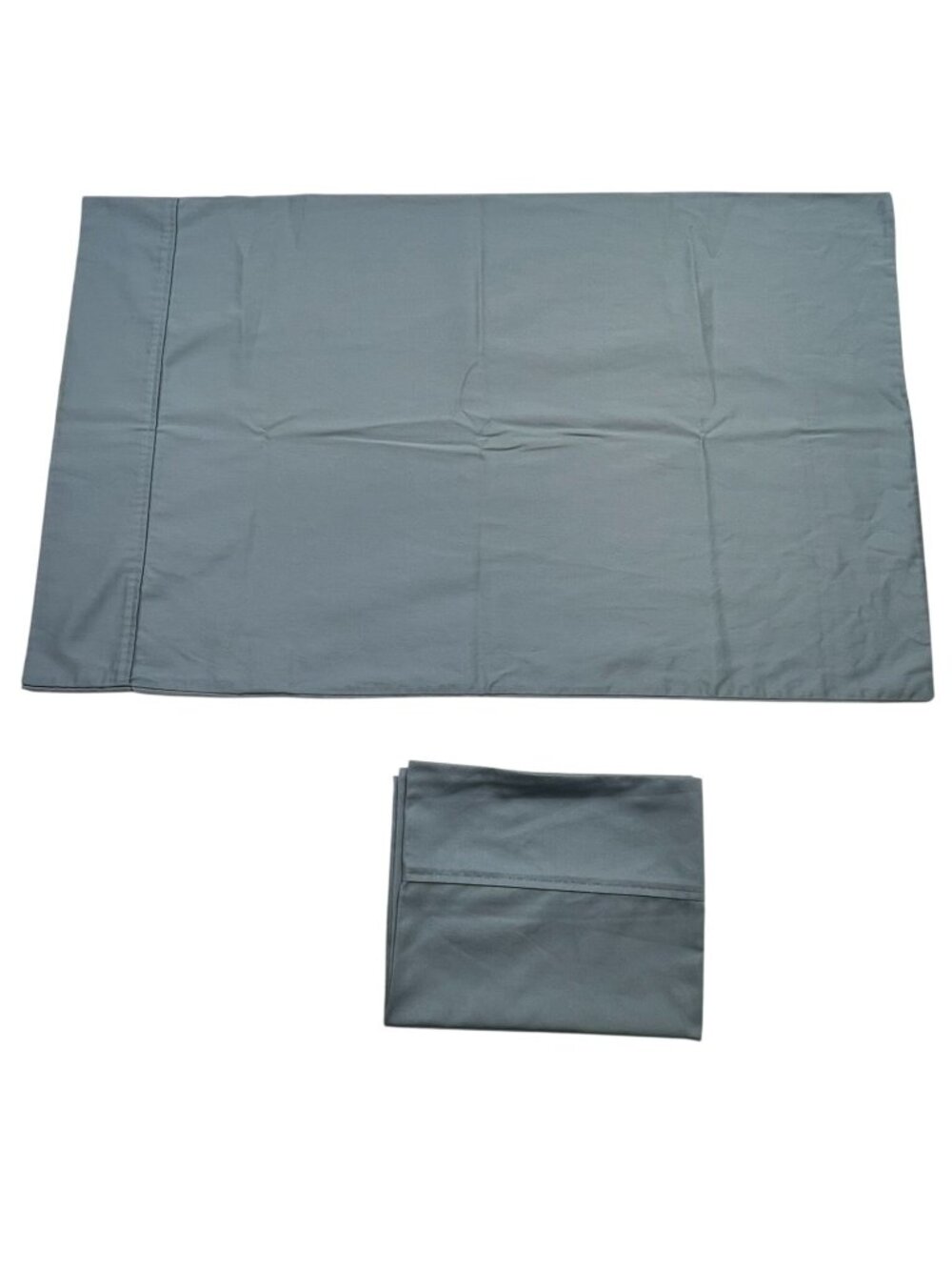 Charisma WrinkleShield 100% Cotton Blue Pillowcase Set Bedding Classic Set of 2